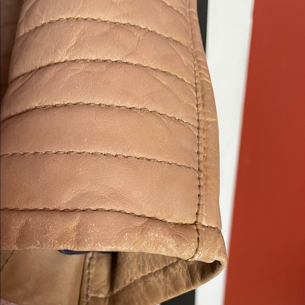 Harley-Davidson Women's Beige Leather Jacket - Picture 7 of 13